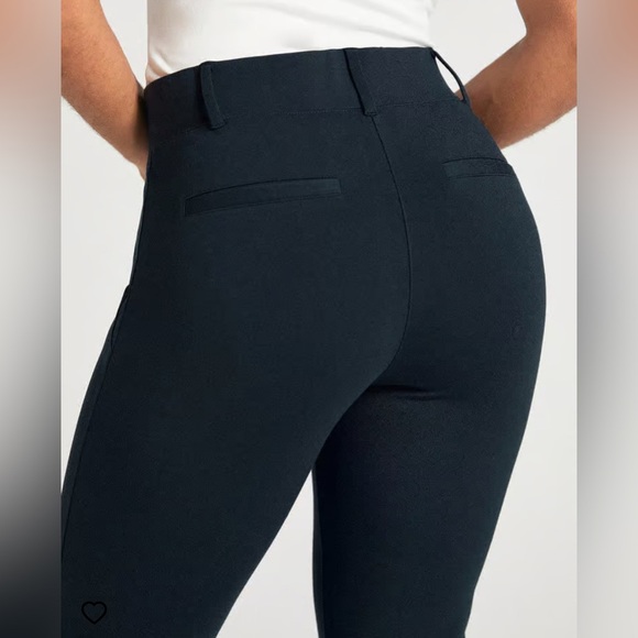 Betabrand Women’s Classic Dress Pant Yoga Pant Bootcut Navy Size L - Picture 2 of 13